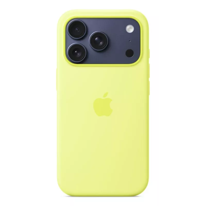 APPLE iPhone 17 Pro - Silikonowe etui z MagSafe - Neon żółty