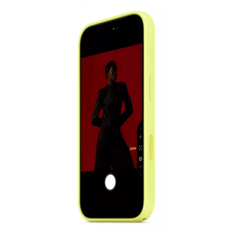APPLE iPhone 17 Pro - Silikonowe etui z MagSafe - Neon żółty