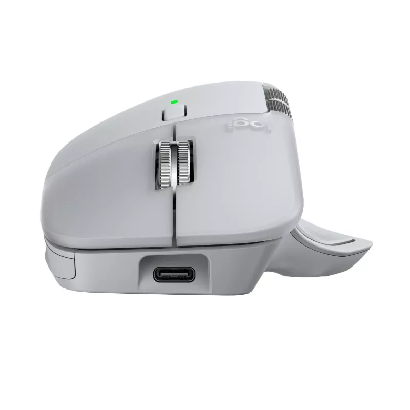 Mysz Logitech MX Master 4 — praworęczna, laser 8000 DPI, RF Wireless + Bluetooth, 8 przycisków, szary