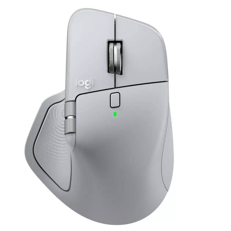 Mysz Logitech MX Master 4 — praworęczna, laser 8000 DPI, RF Wireless + Bluetooth, 8 przycisków, szary