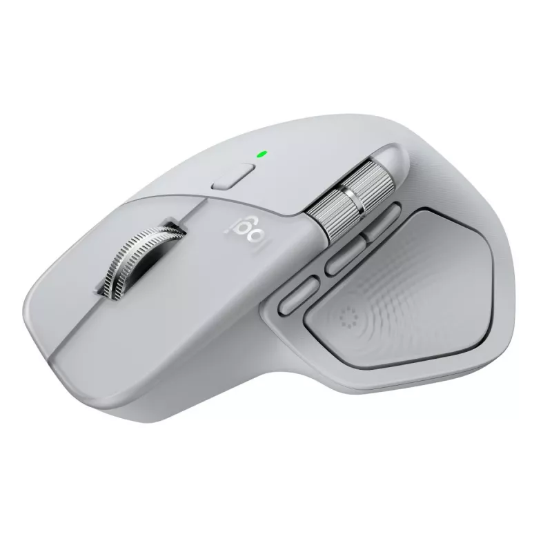 Mysz Logitech MX Master 4 — praworęczna, laser 8000 DPI, RF Wireless + Bluetooth, 8 przycisków, szary