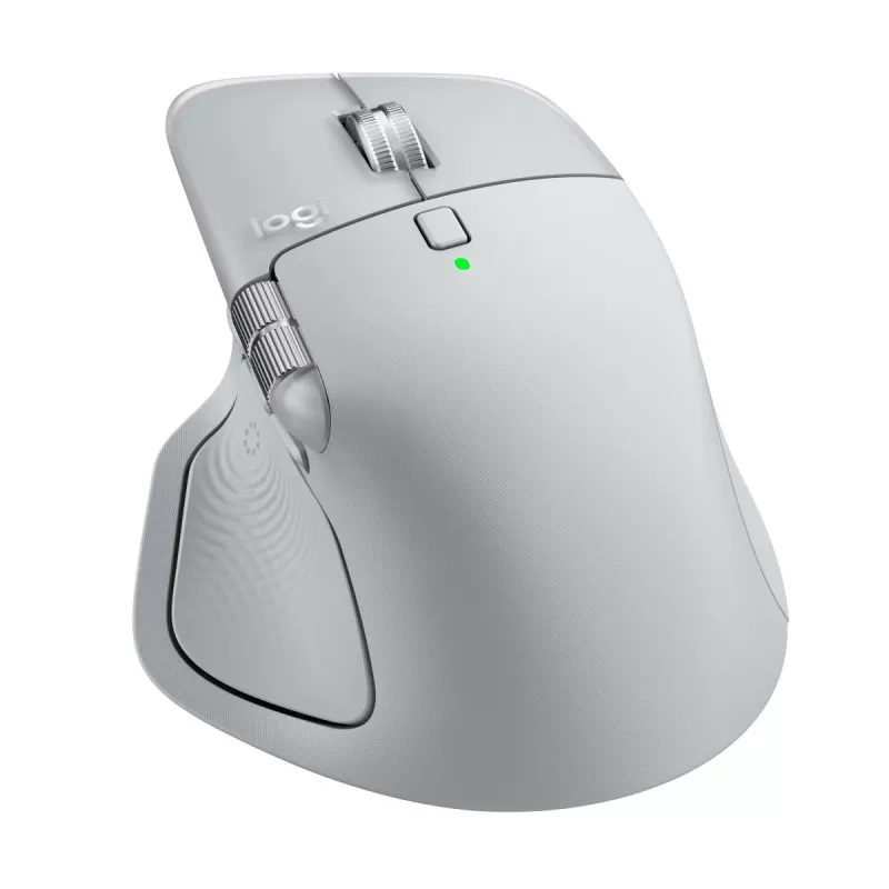 Mysz Logitech MX Master 4 — praworęczna, laser 8000 DPI, RF Wireless + Bluetooth, 8 przycisków, szary