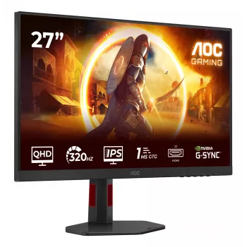 Monitor komputerowy AOC G4 Q27G4SRU 68,6 cm (27 cali) 2560 x 1440 pikseli Quad HD LED Czarny, Czerwony