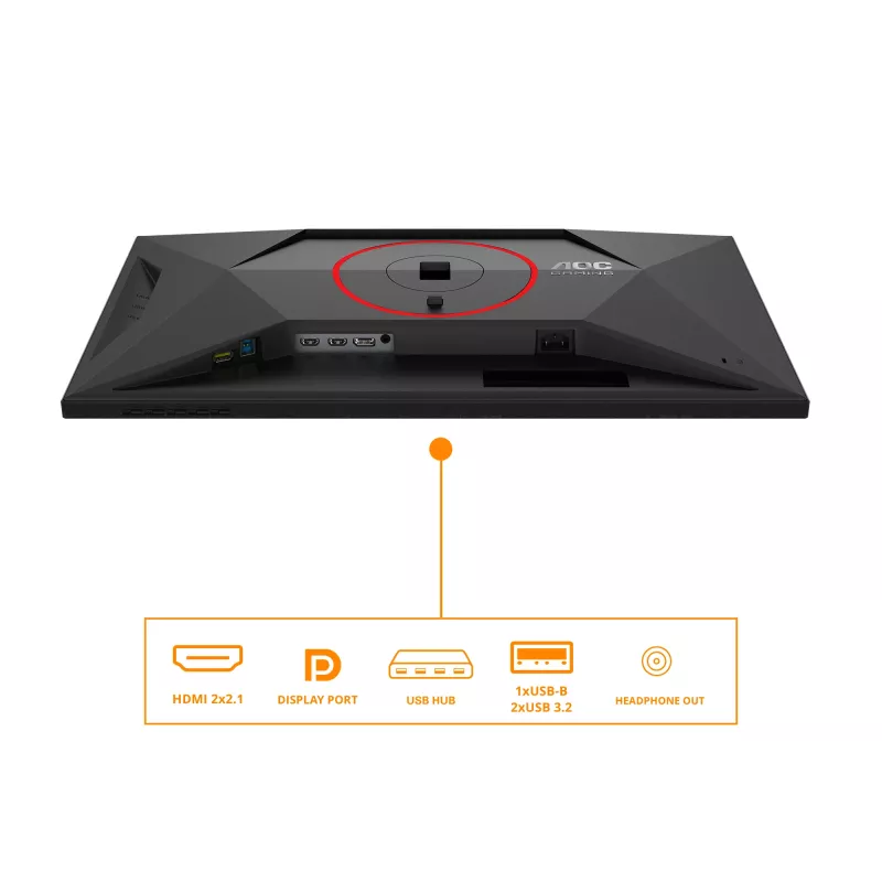 Monitor komputerowy AOC G4 Q27G4SRU 68,6 cm (27 cali) 2560 x 1440 pikseli Quad HD LED Czarny, Czerwony