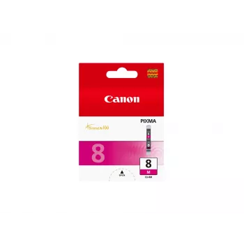 Wkład atramentowy Canon CLI-8M magenta, magenta, Atrament pigmentowy, 1 szt., 565 stron