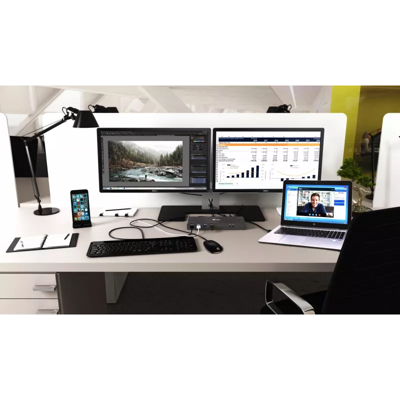 Stacja dokująca i-tec USB 3.0 / USB-C / Thunderbolt 3 z podwójnym wyświetlaczem