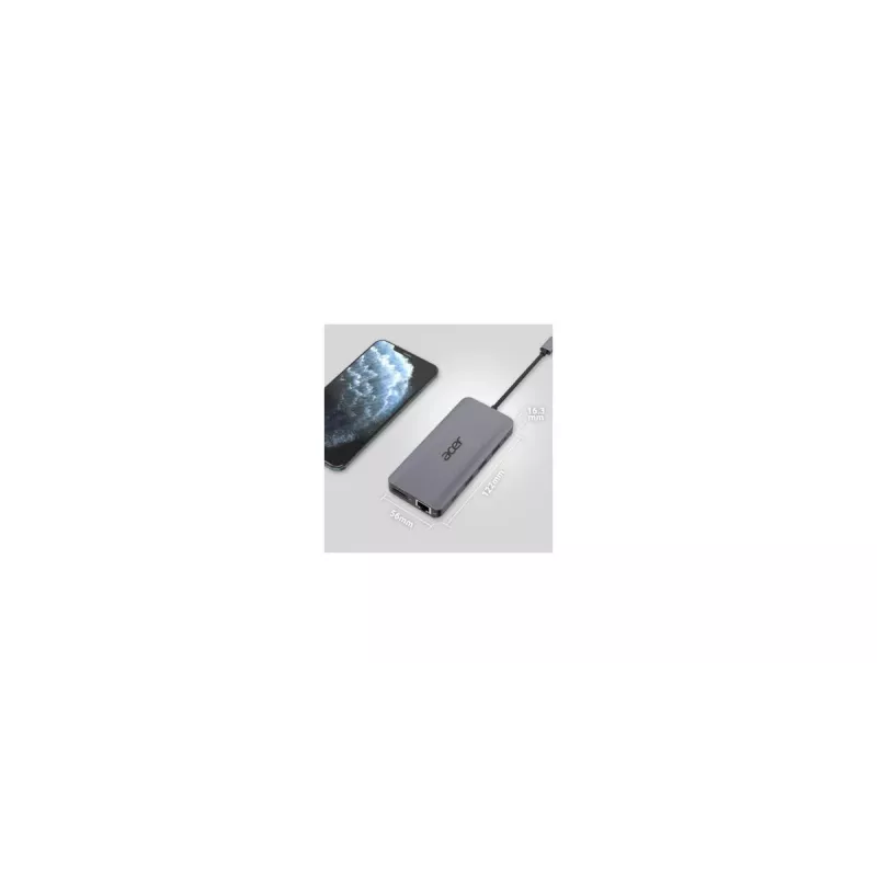 ACER 12w1 Dongle Type C Srebrny
