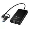j5create JVA11-N 4K HDMI™ Adapter do przechwytywania, czarny, USB 3.2 Gen 1 (3.1 Gen 1), 3840 x 2160 pikseli, aluminium, 0,19 m, Tajwan
