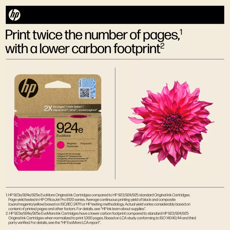 HP 924e EvoMore Magenta Oryginalny wkład atramentowy
