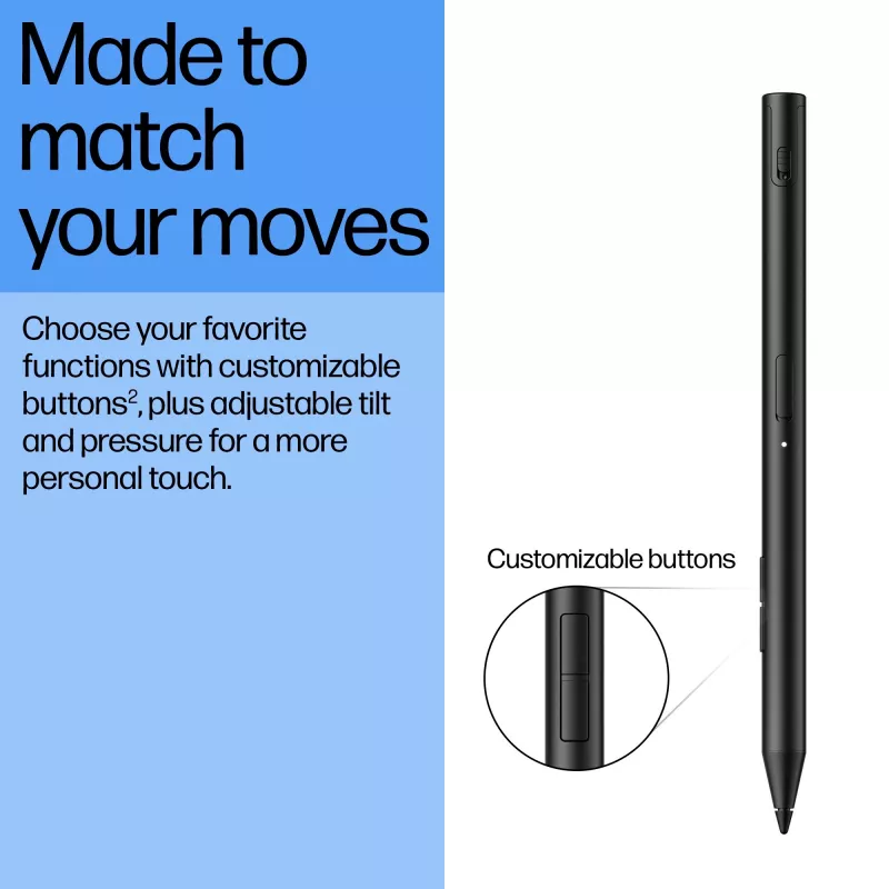 HP 705 Rechargeable Multi Pen, Laptop, HP, Czarny, Wbudowana, Litowo-jonowa (Li-Ion), Chiny