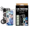 PanzerGlass ® 4-w-1 Zestaw Ochronny iPhone 16 Pro, Apple, Apple - iPhone 16 Pro, Aplikacja na sucho, Odporny na zarysowania, Odporny na wstrząsy, Przezroczysty, 1 szt.