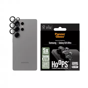 PanzerGlass ® Hoops® Ceramiczna Osłona Obiektywu Aparatu Samsung Galaxy S25 Ultra