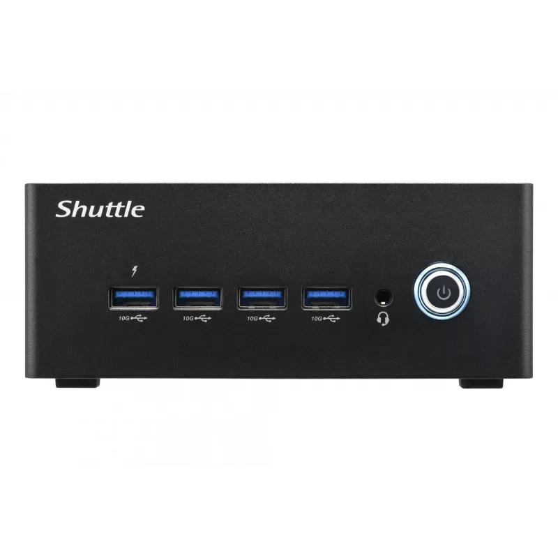 Shuttle Nano PC NT10H5, Intel Core Ultra 5 125H, Intel Arc graphics, 2xHDMI, 2xUSB 4.0 (DP), 2x2.5Gbit LAN, w tym VESA 24/7 praca ciągła