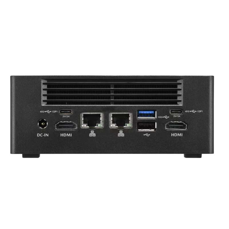 Shuttle Nano PC NT10H5, Intel Core Ultra 5 125H, Intel Arc graphics, 2xHDMI, 2xUSB 4.0 (DP), 2x2.5Gbit LAN, w tym VESA 24/7 praca ciągła