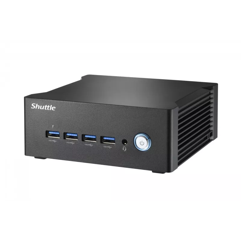 Shuttle Nano PC NT10H5, Intel Core Ultra 5 125H, Intel Arc graphics, 2xHDMI, 2xUSB 4.0 (DP), 2x2.5Gbit LAN, w tym VESA 24/7 praca ciągła