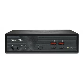 Shuttle Slim AI PC DN11H7 Intel Core Ultra 7 155H, Intel Arc graphics, 2xHDMI, 2x DP, 4x 2.5 Gbit LAN, VESA, 24/7 permanent operation
