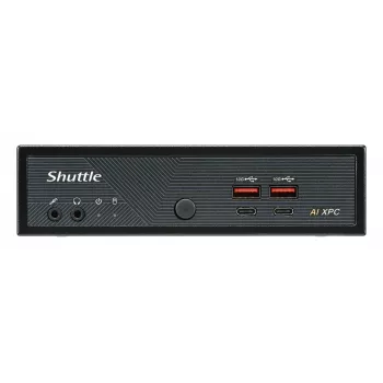 Shuttle Slim AI PC DN11H9 Intel Core Ultra 9 185H, Intel Arc graphics, 2xHDMI, 2x DP, 4x 2.5 Gbit LAN, VESA, 24/7 permanent operation