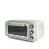 Piekarnik elektryczny Ariete 979 Design, 18 litrów, odpowiedni do pizzy 30 cm, 1380 W, 3 poziomy gotowania, minutnik 60 minut, stal nierdzewna, pastelowa zieleń
