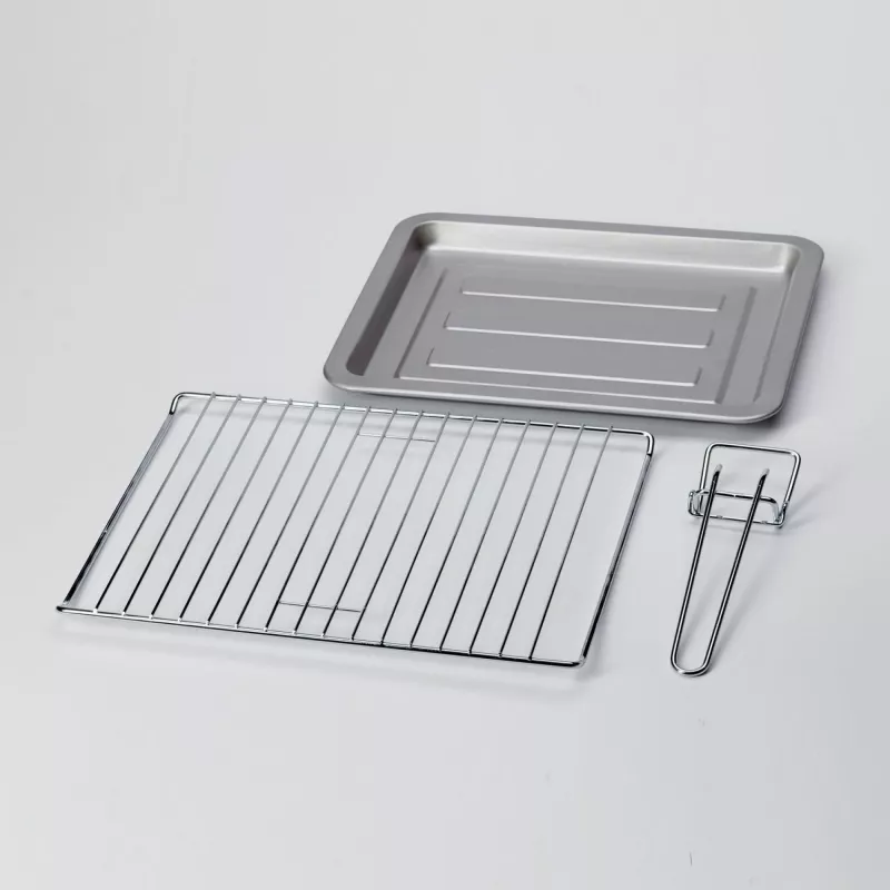 Piekarnik elektryczny Ariete 979 Design, 18 litrów, odpowiedni do pizzy 30 cm, 1380 W, 3 poziomy gotowania, minutnik 60 minut, stal nierdzewna, pastelowa zieleń