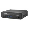 Shuttle Nano PC NE10N, Intel N 100, 1x HDMI, 1x DP, 6x USB, 1x LAN, bez wentylatora, praca 24/7, w zestawie VESA