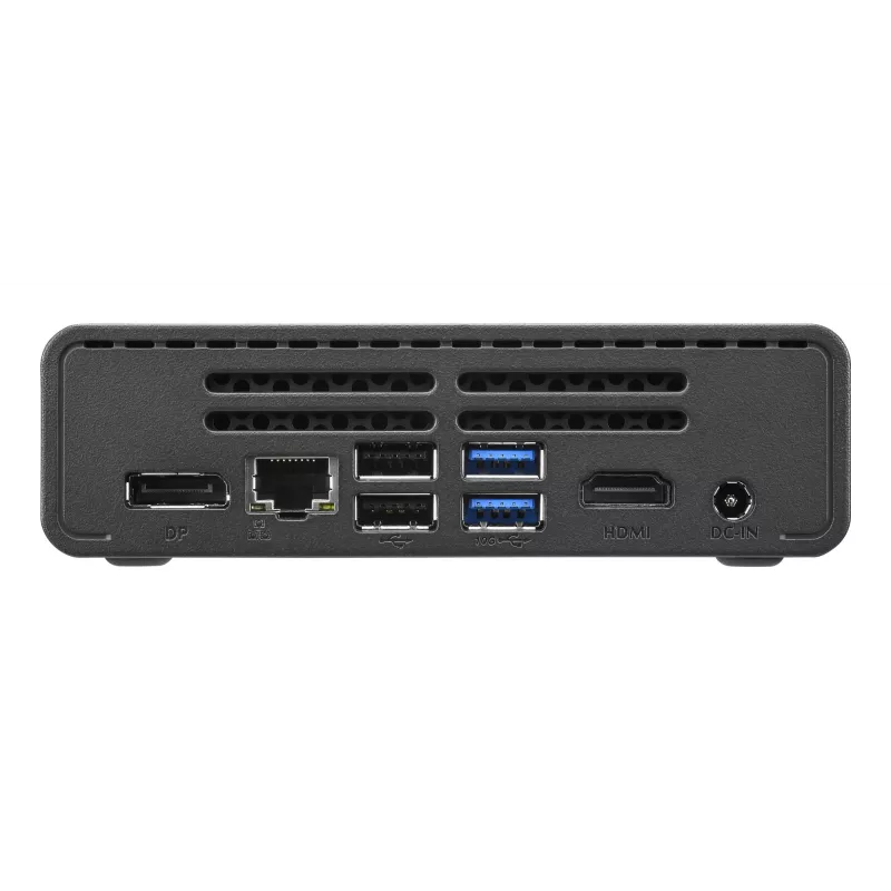 Shuttle Nano PC NE10N, Intel N 100, 1x HDMI, 1x DP, 6x USB, 1x LAN, bez wentylatora, praca 24/7, w zestawie VESA