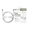 PanzerGlass empower™ by ® Racing 240W kabel USB-C do USB-C | USB 2.0 | 2M | srebrno-biały