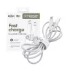 PanzerGlass empower™ by ® Racing 240W kabel USB-C do USB-C | USB 2.0 | 2M | srebrno-biały