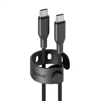 PanzerGlass empower™ by ® Racing kabel USB-C na USB-C 60W | USB 2.0 | 1,2 m | Space Czarny