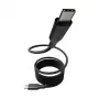 Kabel PanzerGlass empower™ by ® Magnetic 240W USB-C do USB-C | USB 2.0 | 1,5 m | Kosmiczna czerń