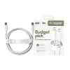 PanzerGlass empower™ by ® Racing 60W USB-C do USB-C Kabel | USB 2.0 | 2M | Srebrny Biały