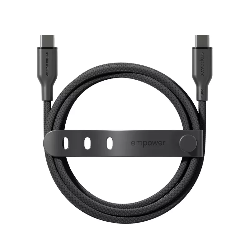 PanzerGlass empower™ by ® Racing 240W kabel USB-C na USB-C | USB 2.0 | 1,2 m | kosmiczna czerń