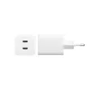 PanzerGlass empower™ by ® Turbo 45W Charger incl. 2 x USB-C | EU Plug | srebrny biały