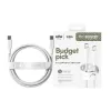 Kabel PanzerGlass empower™ by ® Racing 60W USB-C do USB-C | USB 2.0 | 1,2 m | srebrnobiały