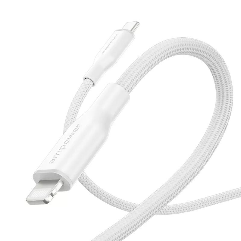 PanzerGlass empower™ by ® Racing 60W USB-C do Lightning | USB 2.0 | 1,2 m | Srebrno-biały