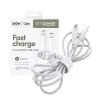 PanzerGlass empower™ by ® Racing 240W kabel USB-C do USB-C | USB 2.0 | 1,2 m | Srebrno-biały