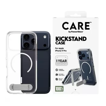 PanzerGlass CARE™ by ® Case przezroczysty z podstawką i MagSafe iPhone 17 Pro