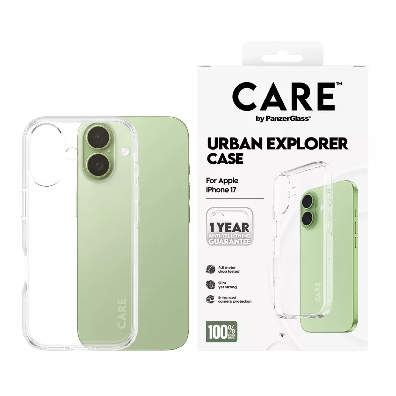 PanzerGlass CARE™ by ® Urban Explorer etui przezroczyste iPhone 17