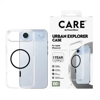 Cover PanzerGlass CARE by Flagship etui Transparent Urban Explorer Czarny MagSafe iPhone 17 Air