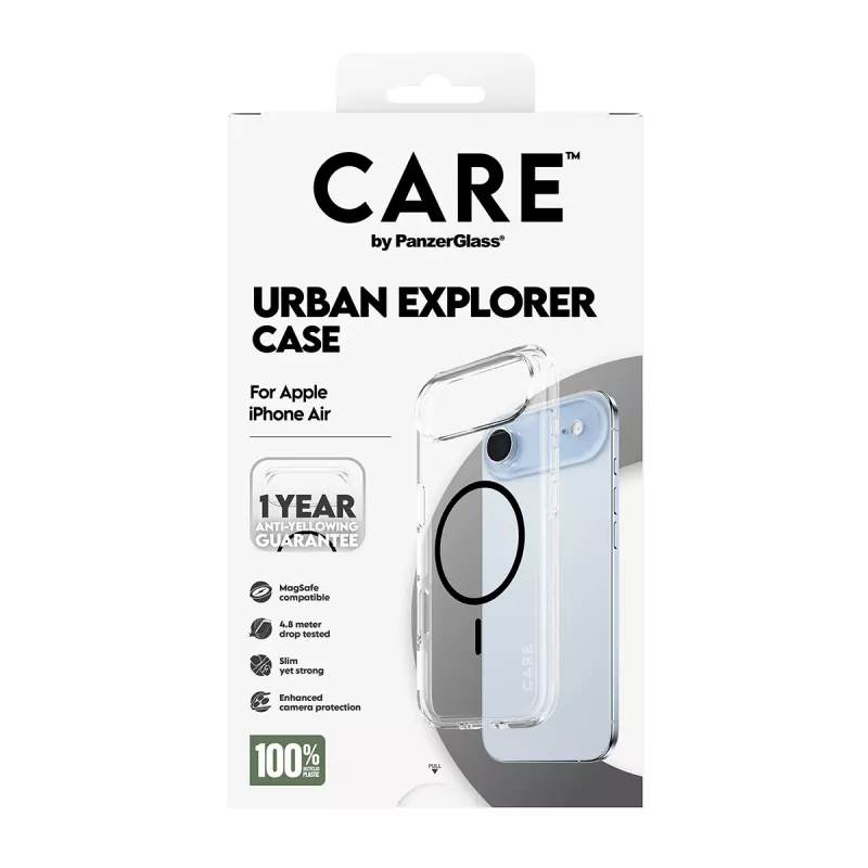 Cover PanzerGlass CARE by Flagship etui Transparent Urban Explorer Czarny MagSafe iPhone 17 Air