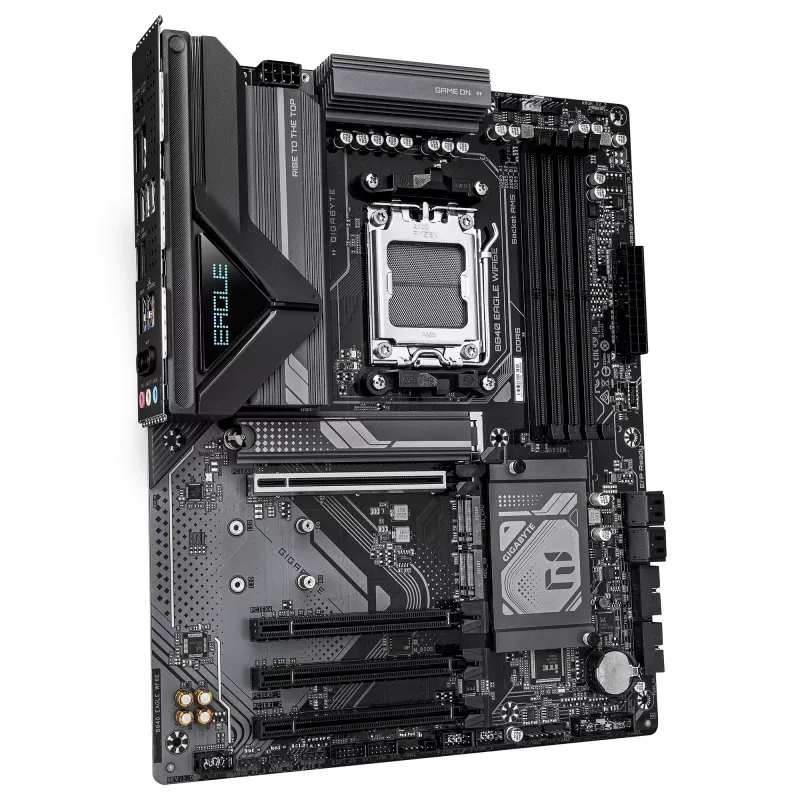 Płyta główna GIGABYTE B840 EAGLE WIFI6E - AMD Ryzen 9000, 8+2+2 fazy VRM, do 8200MHz DDR5 (O.C), 2xPCIe 4.0 + 1xPCIe 3.0 M.2, Wi-Fi 6E, 2.5GbE LAN, USB 3.2 Gen 2
