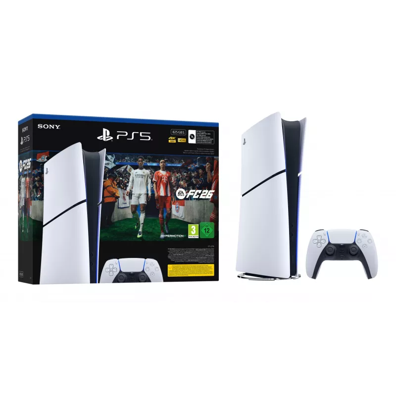 Sony PlayStation 5 Digital + EA Sports FC 26 Bundle 825 GB Wi-Fi Czarny, Biały