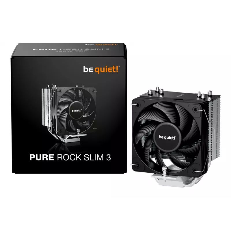 be quiet Pure Rock cienki 3 Chłodzenie procesora Chłodnica powietrza 10 cm Srebrny 1 szt.