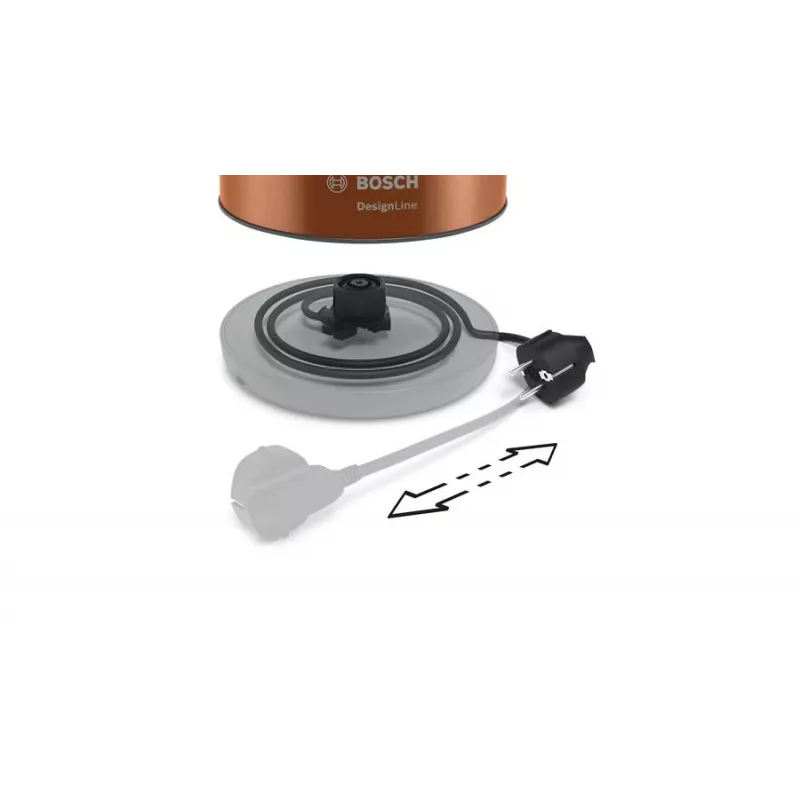 Bosch TWK4P439 czajnik elektryczny 1,7 L 2400 W Czarny, Złoty