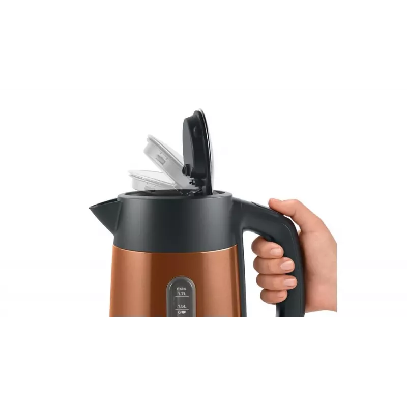 Bosch TWK4P439 czajnik elektryczny 1,7 L 2400 W Czarny, Złoty