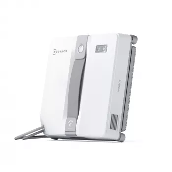 Odkurzacz do okien Ecovacs WINBOT MINI — ssanie, bateria Litowo‑Jonowa, min. okno 22×25 cm, 1,3 kg, 215×215×55 mm, szaro-biały