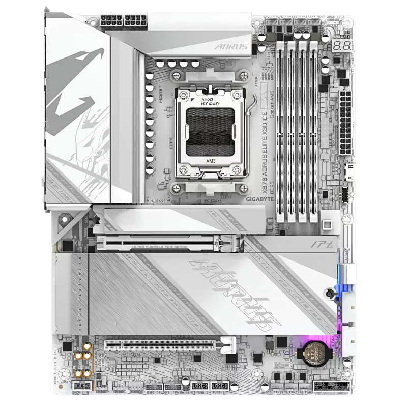 Płyta główna GIGABYTE X870 AORUS ELITE X3D ICE, AMD X870, Socket AM5, ATX