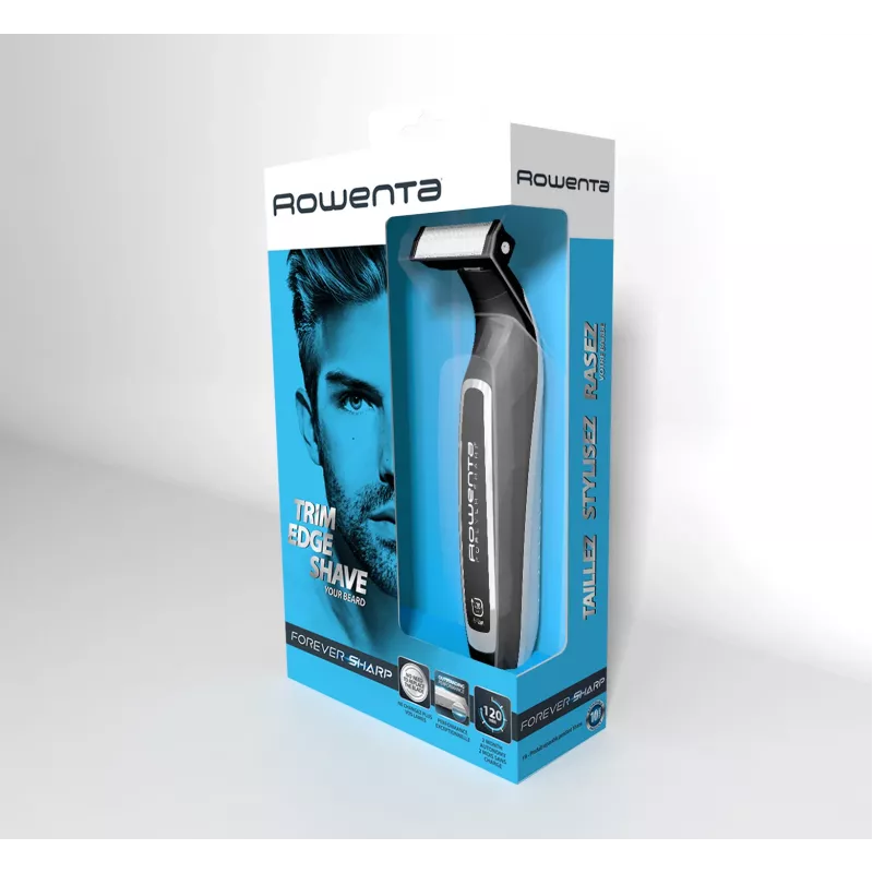 Trymer do brody Rowenta Forever Sharp TN6000 - przycinanie, modelowanie i golenie, 120 minut pracy