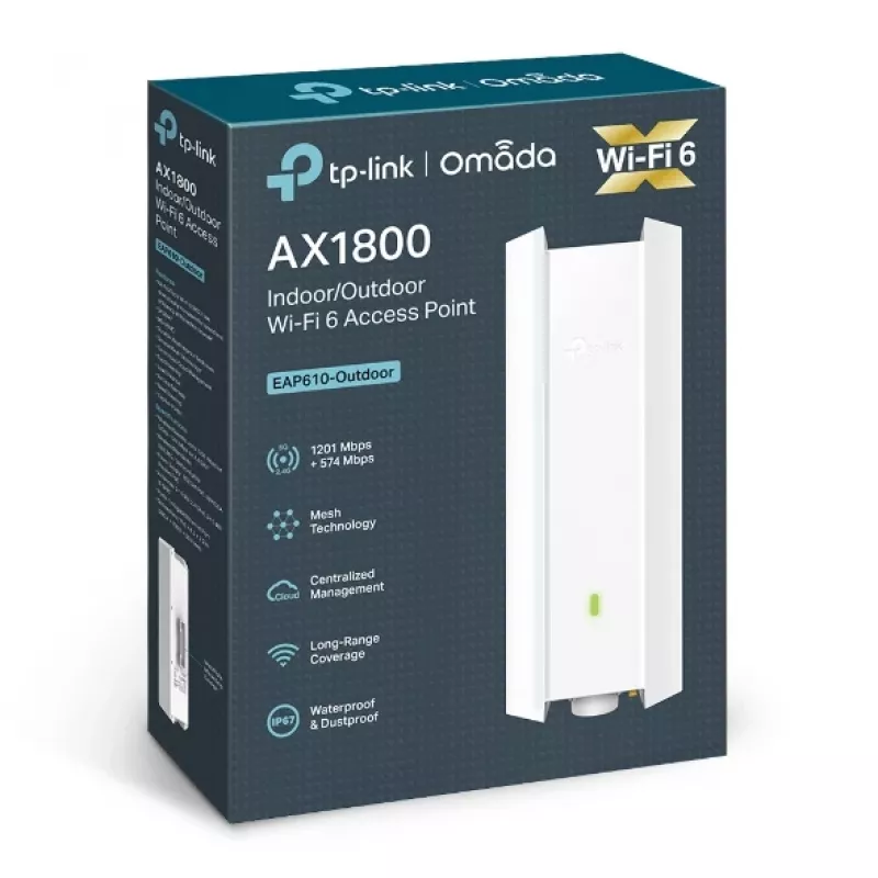 TP-Link Omada EAP610-Outdoor 1800 Mbit/s Biały Power over Ethernet (PoE)