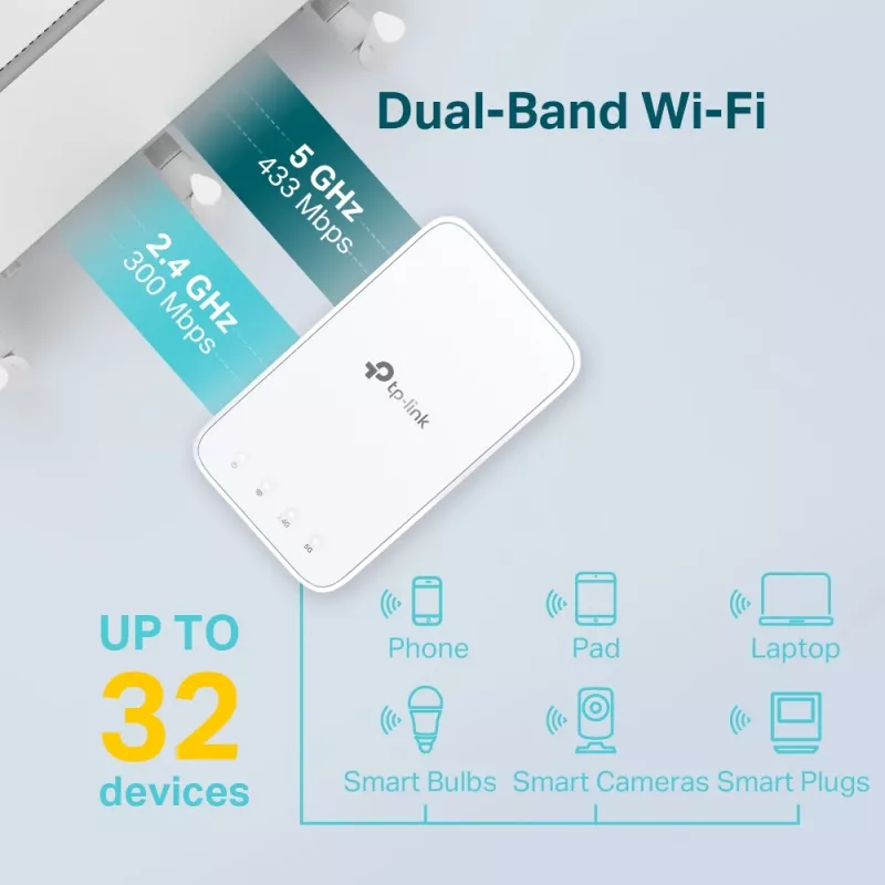 Wzmacniacz sieciowy TP-Link RE230, biały, 10, 100 Mbit/s