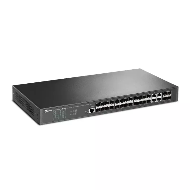 TP-Link Omada 24-portowy zarządzalny przełącznik SFP L2+ z 4 slotami 10GE SFP+